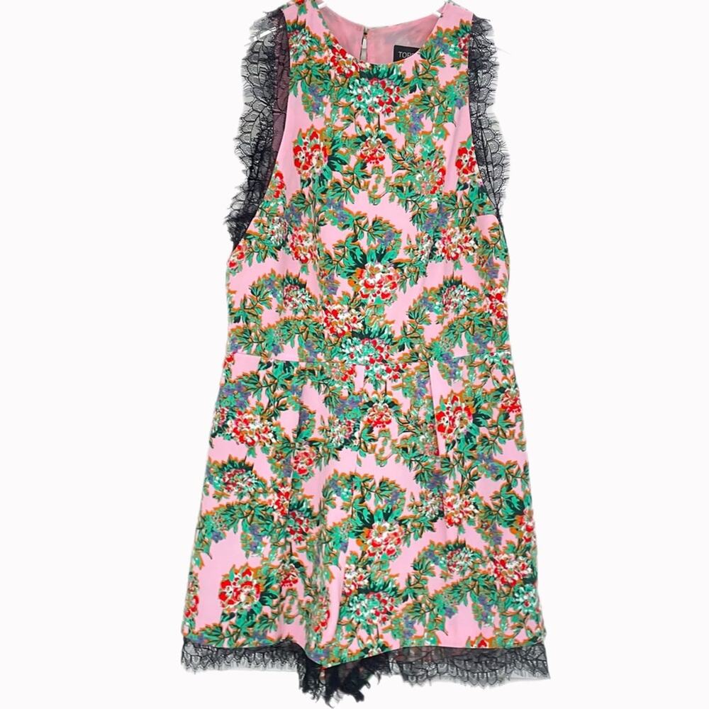Topshop Floral Romper Sz 4